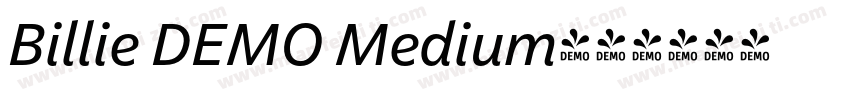 Billie DEMO Medium字体转换